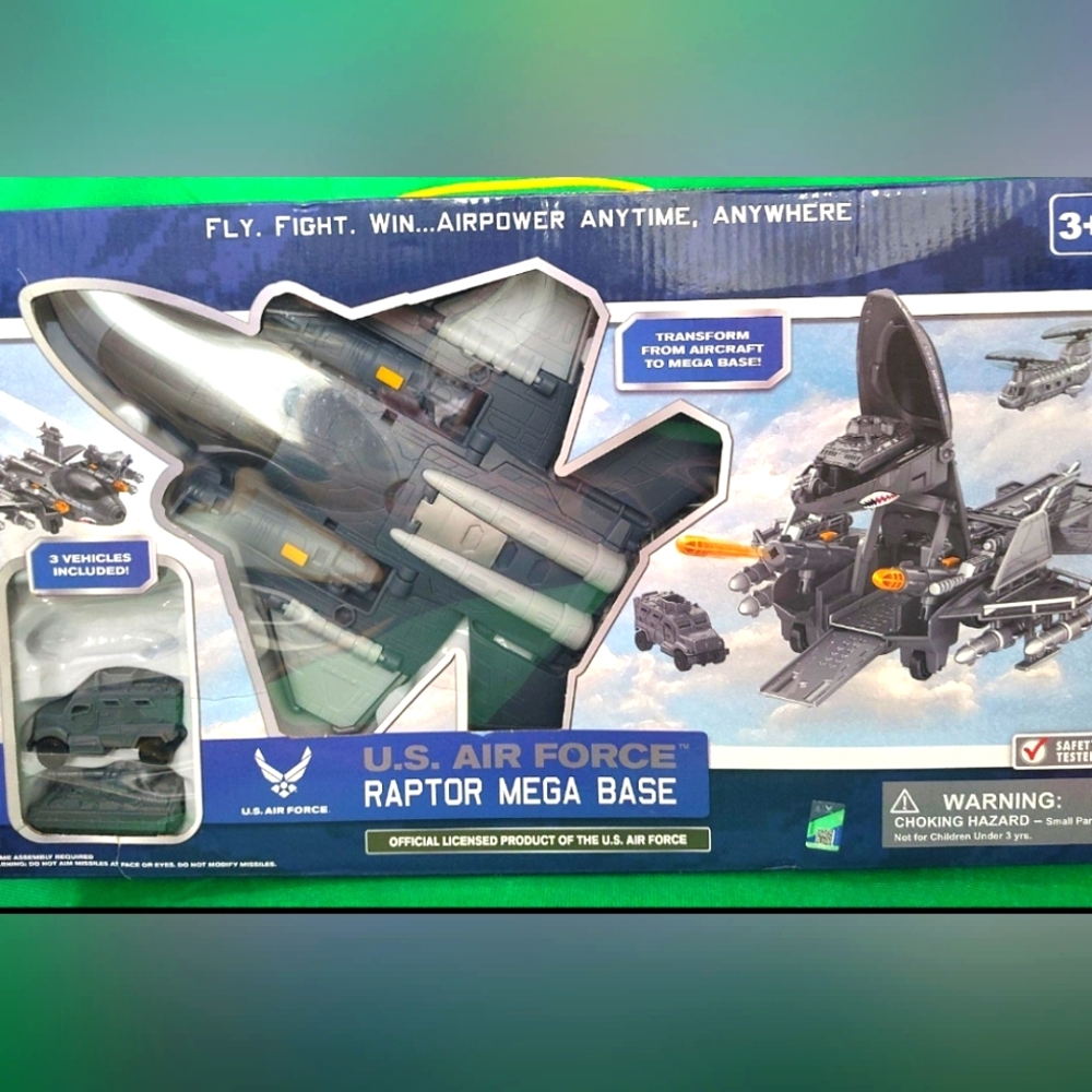 Raptor Mega Base Toy Set - Gray